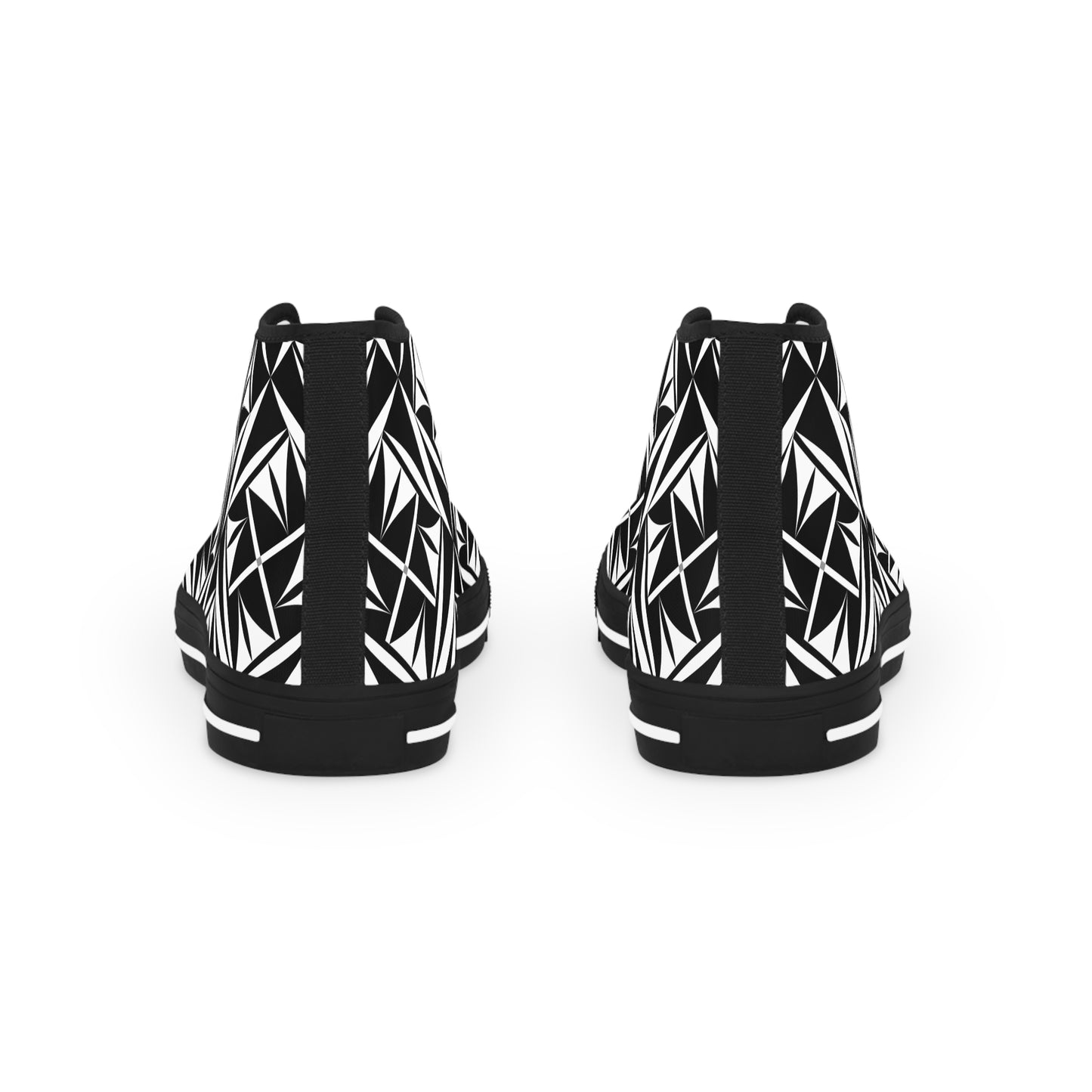 Sacred Winds in B/W High Top Sneakers