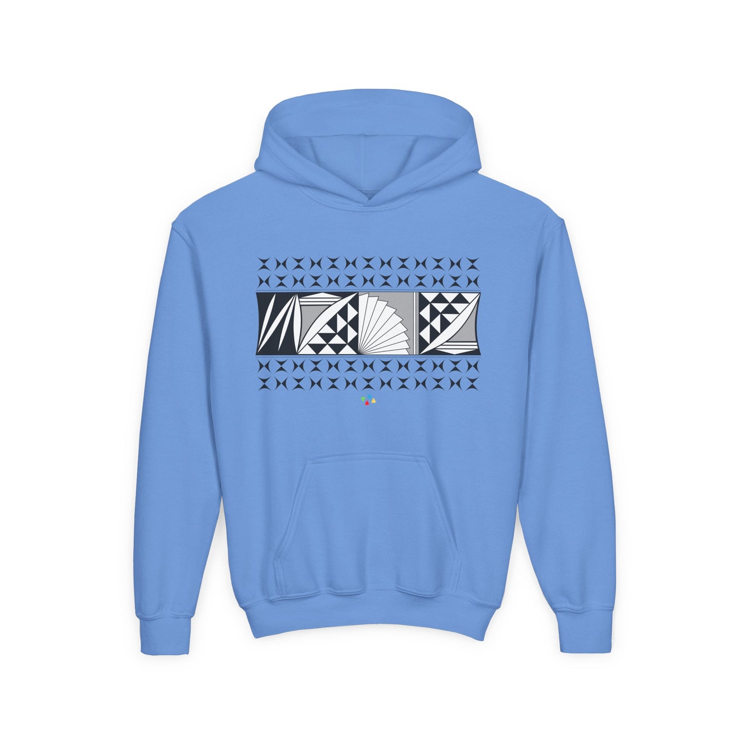 Gray Southwest Sunrise Youth Heavy Blend Hooded Sweatshirt