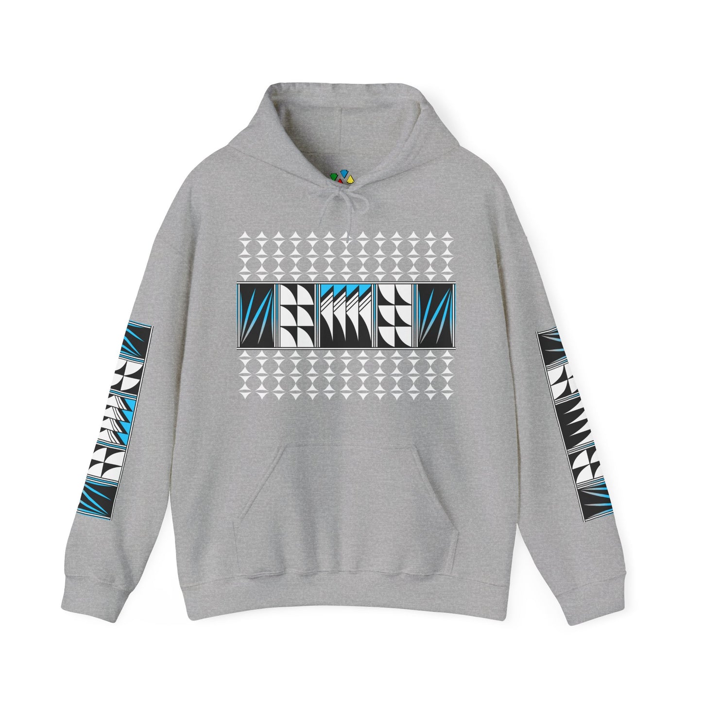 Blessed Feathers in Turquoise Unisex Hoodie