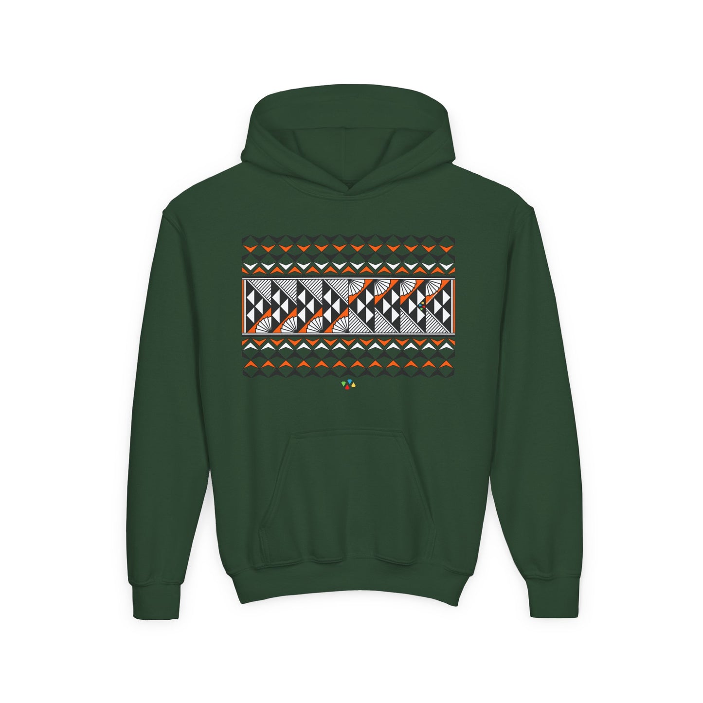 Orange Rain and Sun Youth Heavy Blend Hooded Sweatshirt