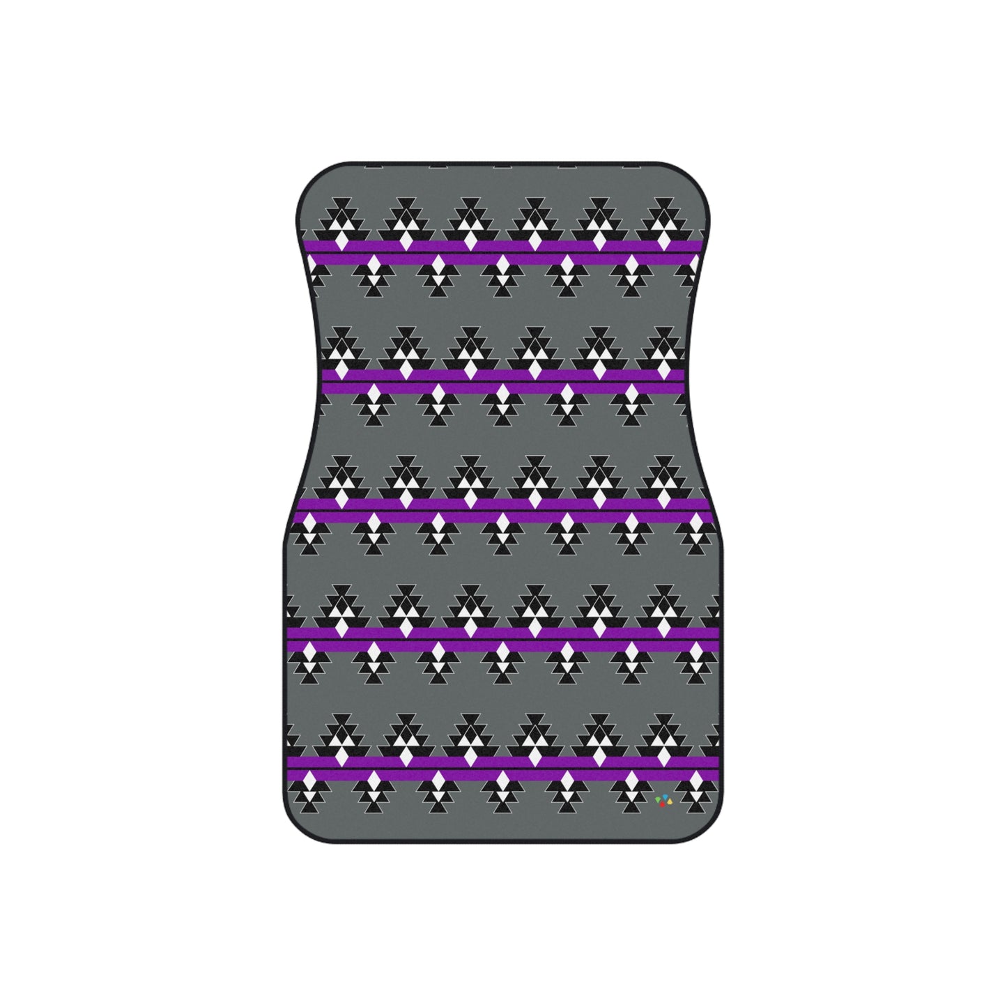 Purple Native Woven Stories Car Mats (Set of 4)