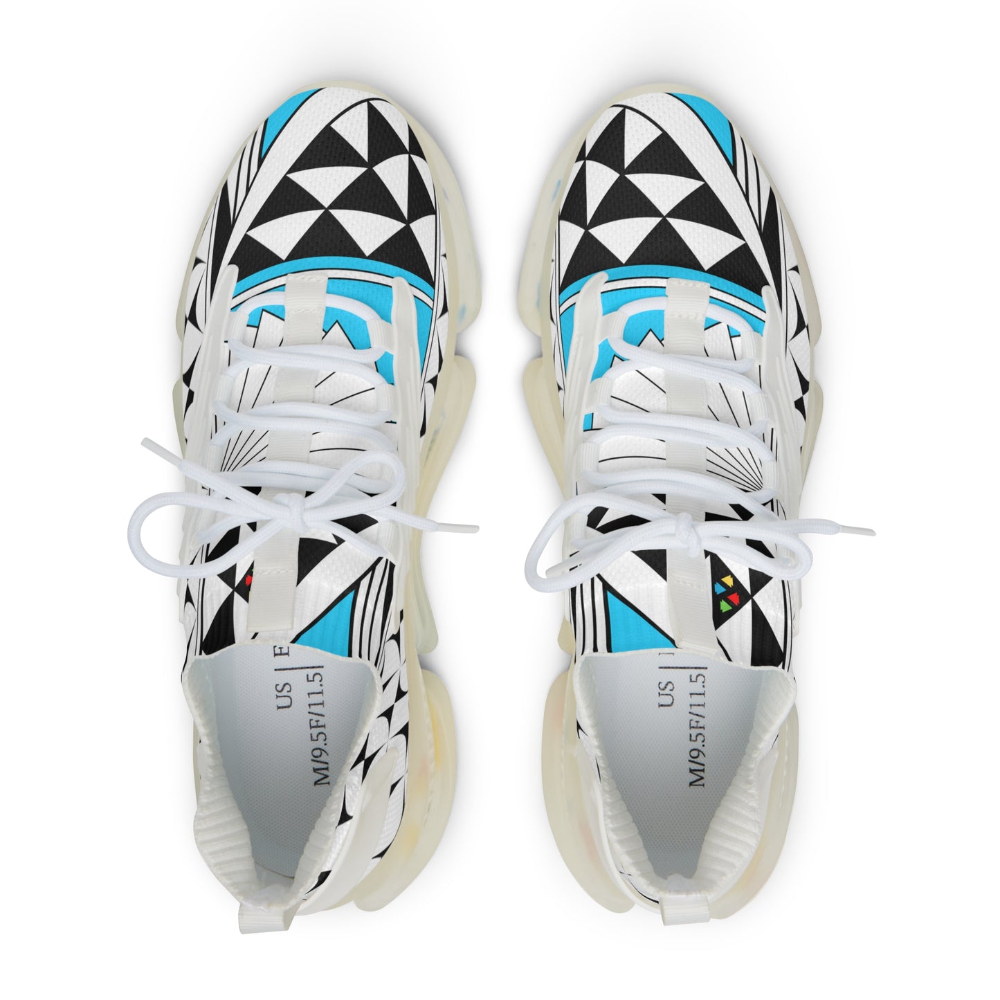 Southwest Sunrise in Turquoise Men's Mesh Sneakers