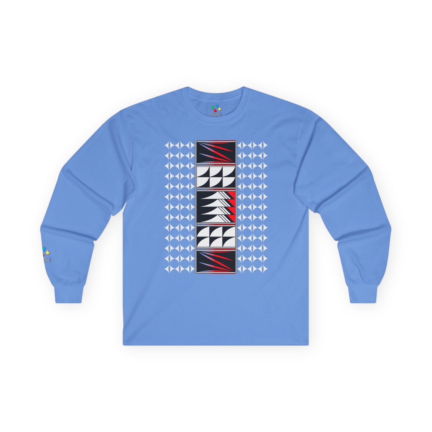 Feather Blessings in Red Unisex Long Sleeve Tee