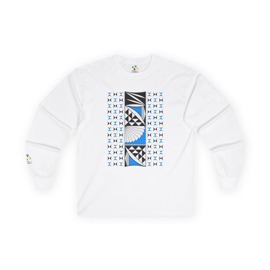 Southwest Sunrise in Sky Blue Unisex Long Sleeve Tee