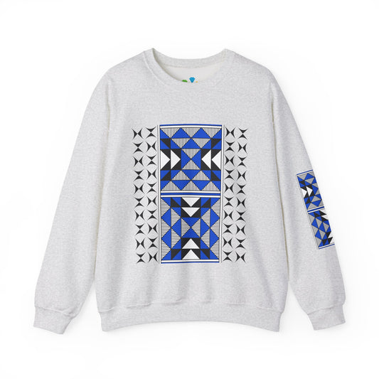 Sacred Mountains in Blue Unisex Sweatshirt