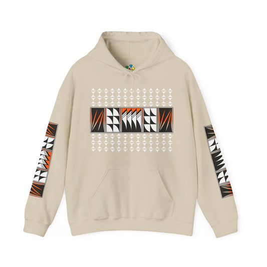 Blessed Feathers in Orange Unisex Hoodie