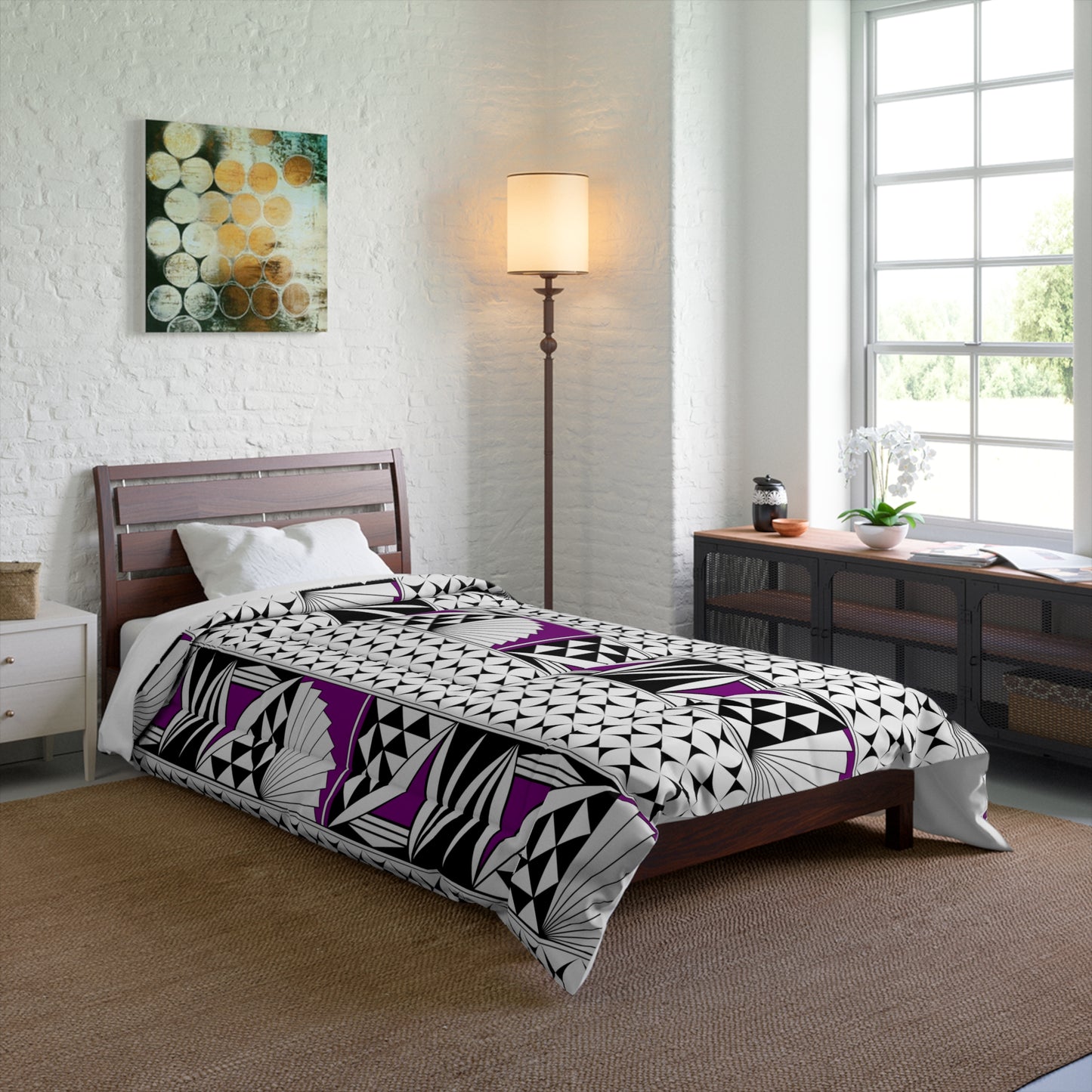 Southwest Sunrise in Purple Comforter