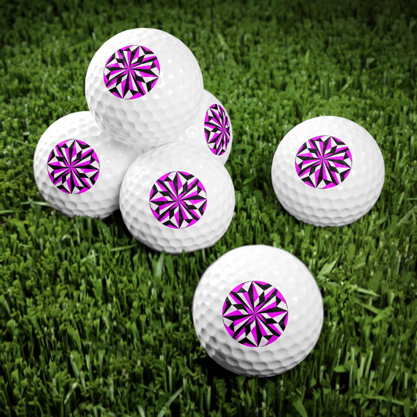 Desert Flower in Pink Golf Balls, 6pcs