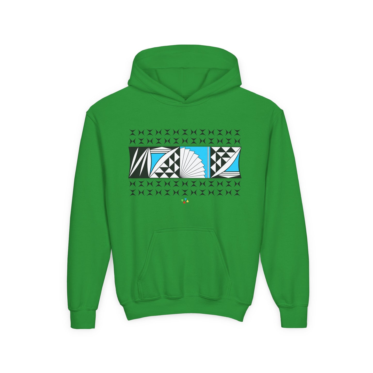 Turquoise Southwest Sunrise Youth Heavy Blend Hooded Sweatshirt
