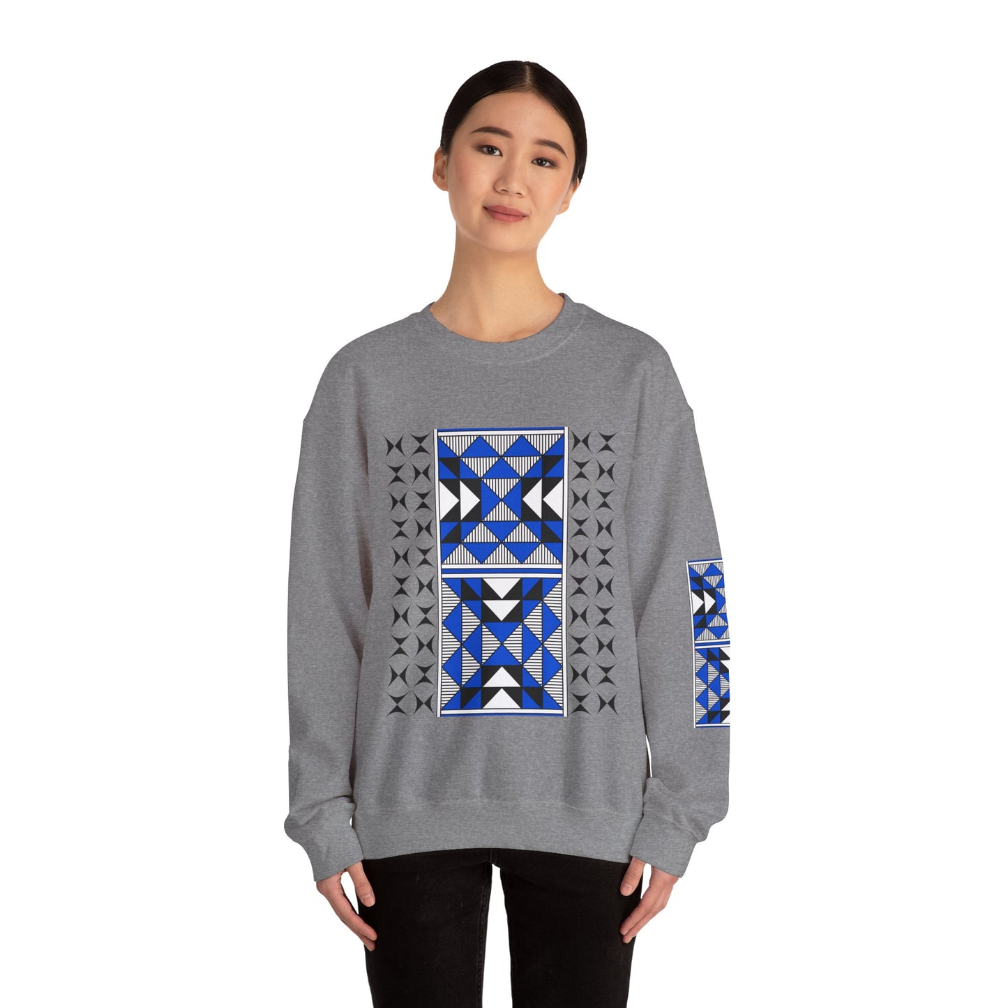 Sacred Mountains in Blue Unisex Sweatshirt