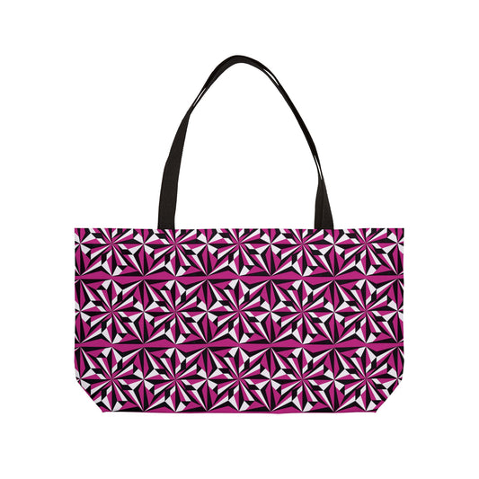 Pink Morning Star Weekender Tote Bag