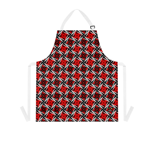 Sacred Winds in Red Two Pocket Apron