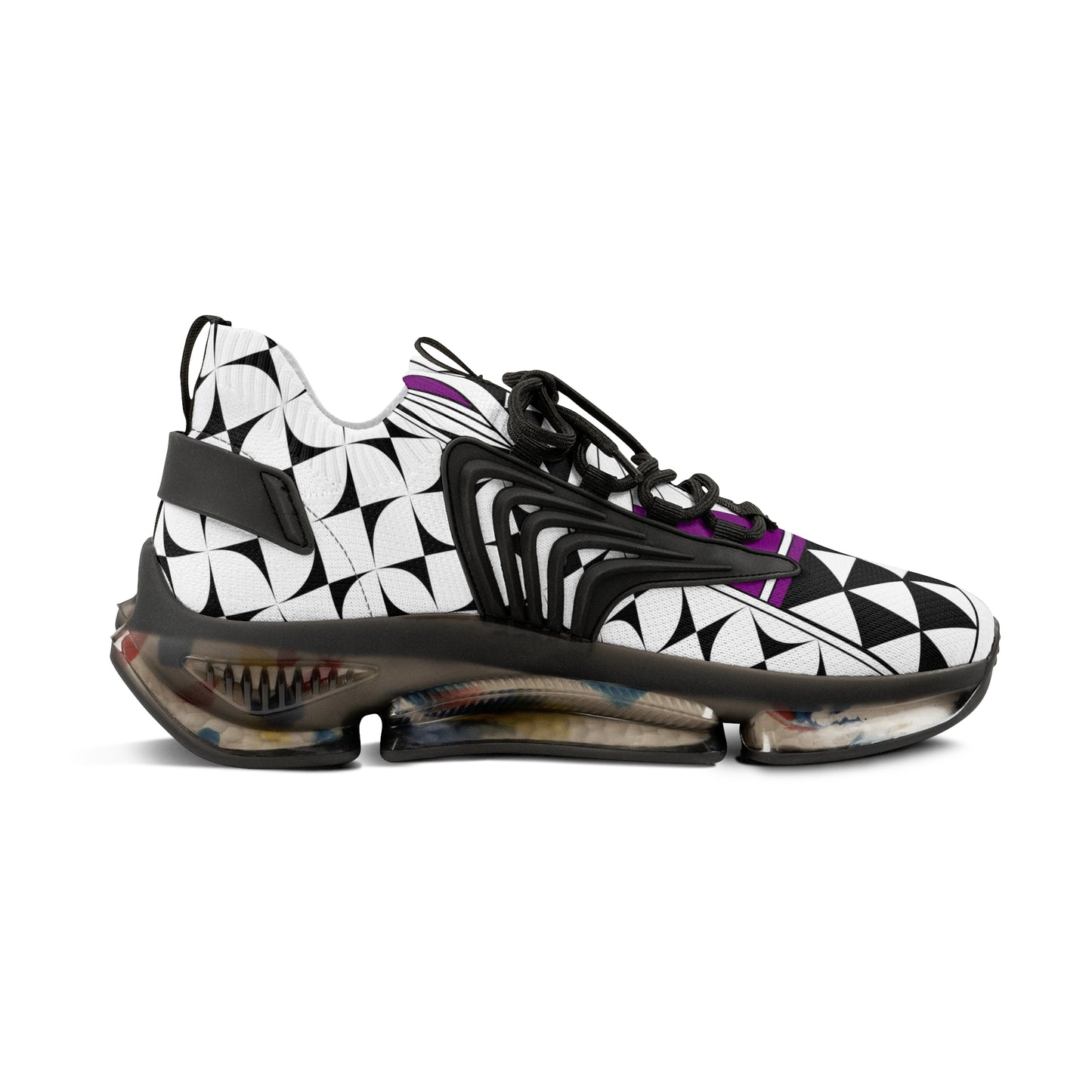 Southwest Sunrise in Purple Men's Mesh Sneakers