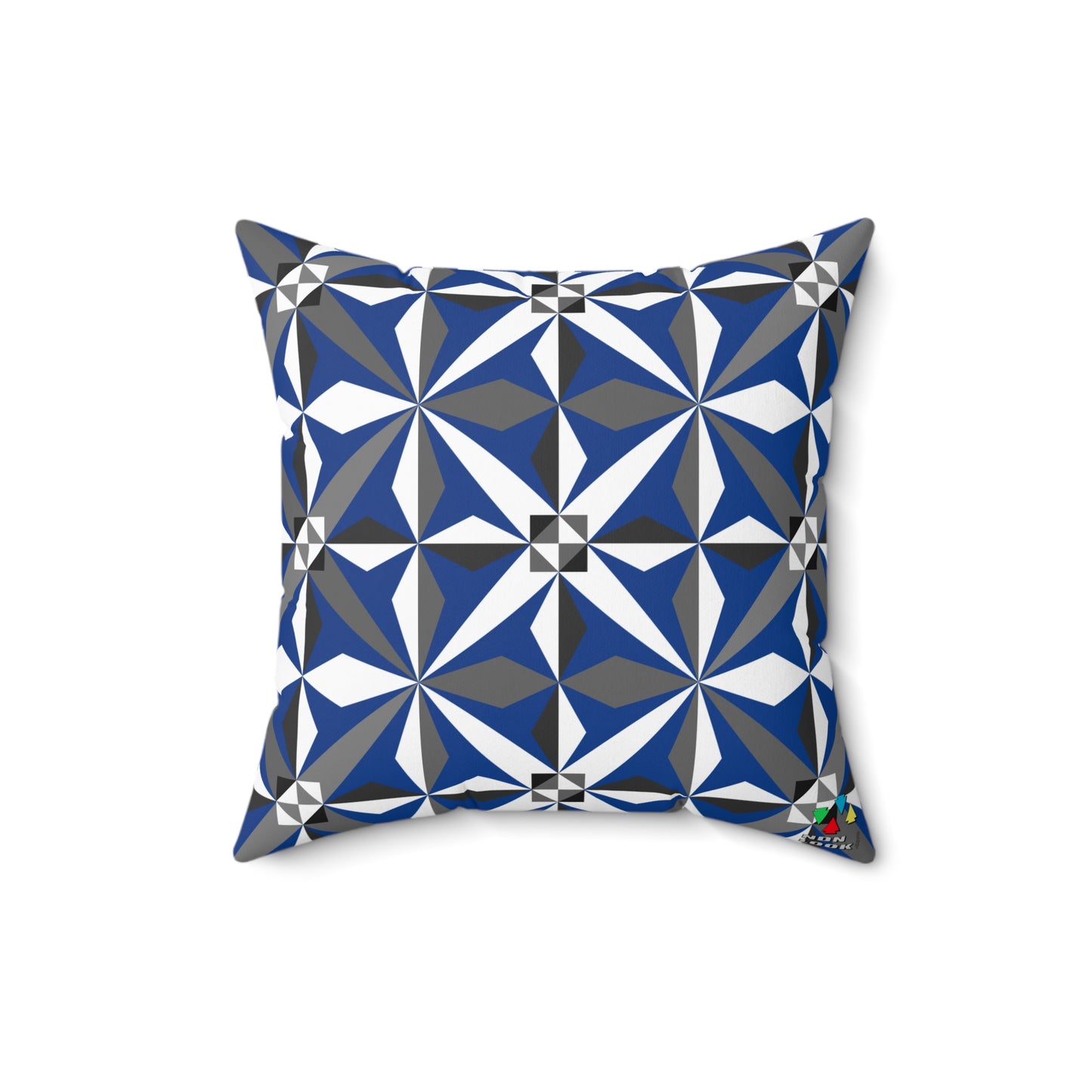 Morning Star in Blue Square Pillow