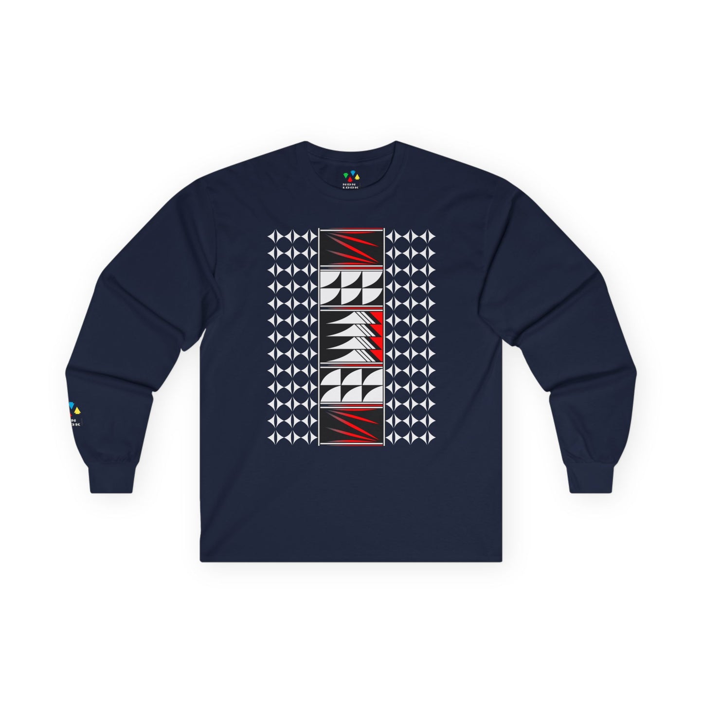 Feather Blessings in Red Unisex Long Sleeve Tee