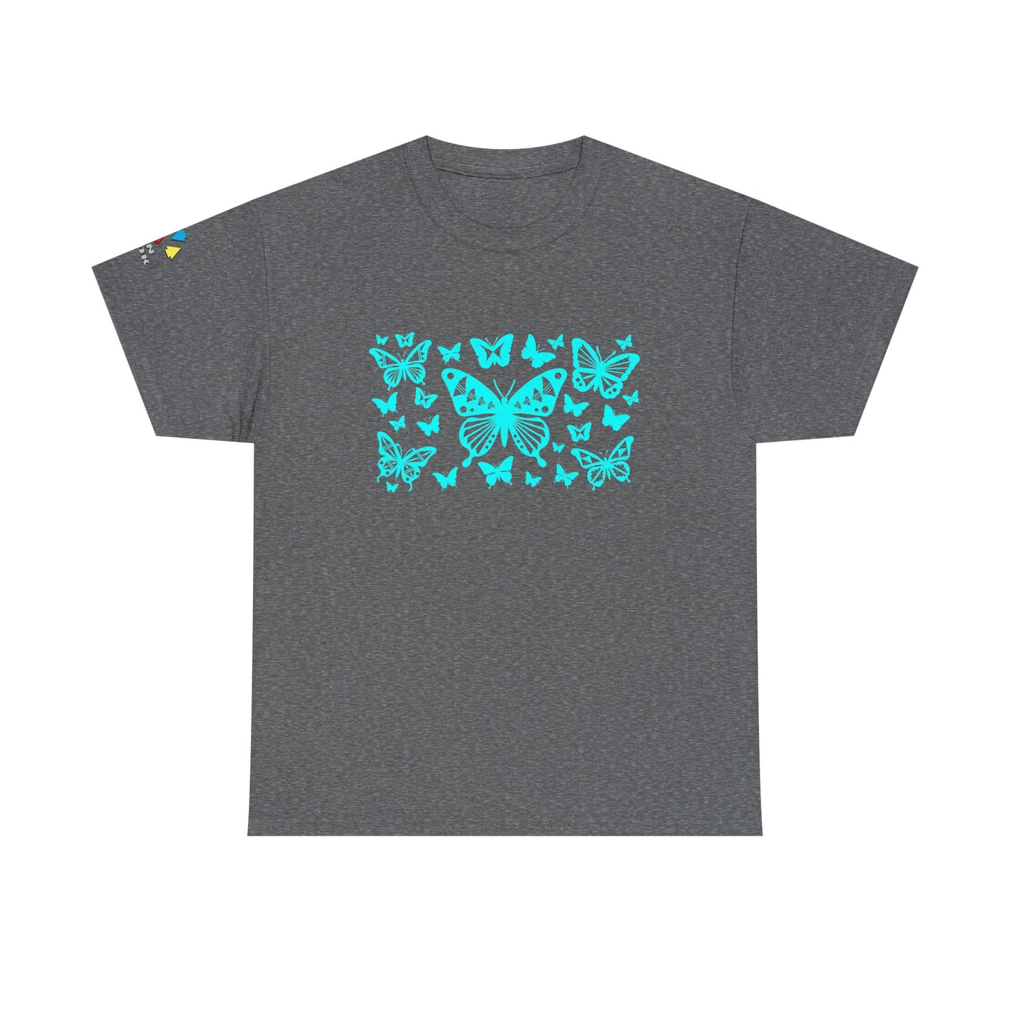 Butterfly Dance in Turquoise Gildan Unisex Tee