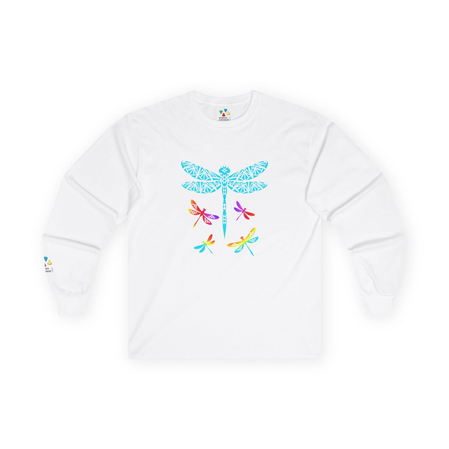 Rainbow Native Dragonfly Unisex Long Sleeve Tee