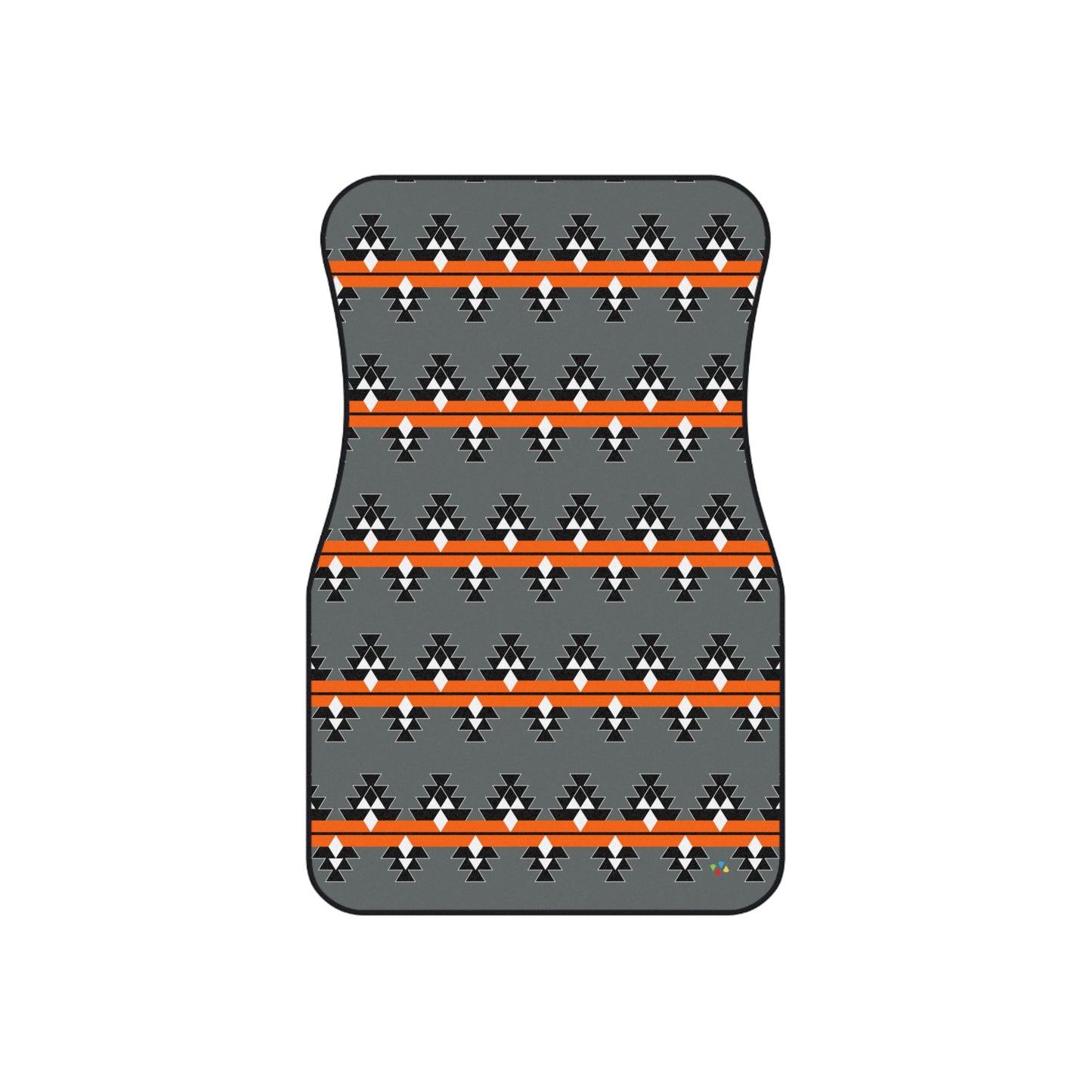 Orange Native Woven Stories Car Mats (Set of 4)