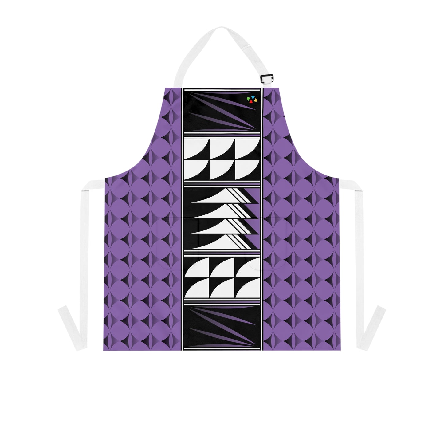 Feather Blessing on Purple Two Pocket Apron