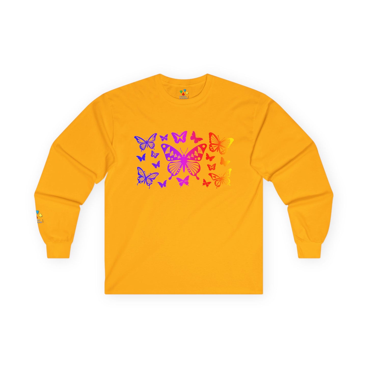 Rainbow Butterfly Dance Unisex Long Sleeve Tee