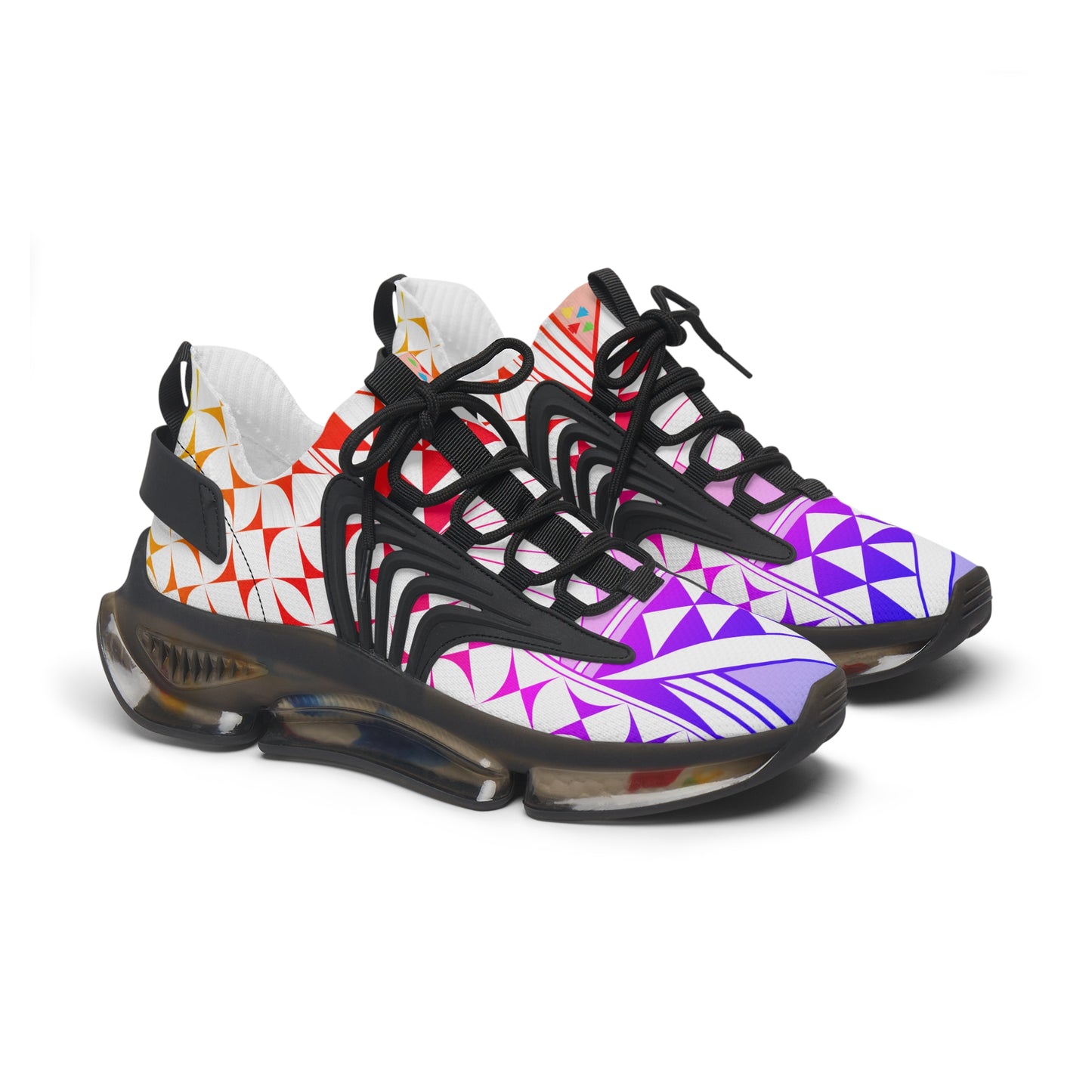 Rainbow Sunrise Women's Mesh Sneakers