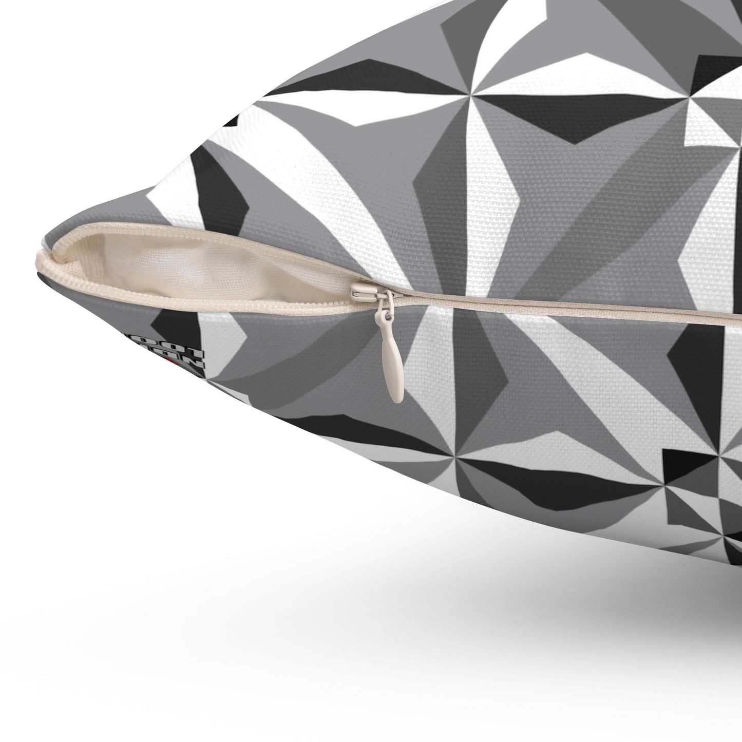 Morning Star in Gray Square Pillow