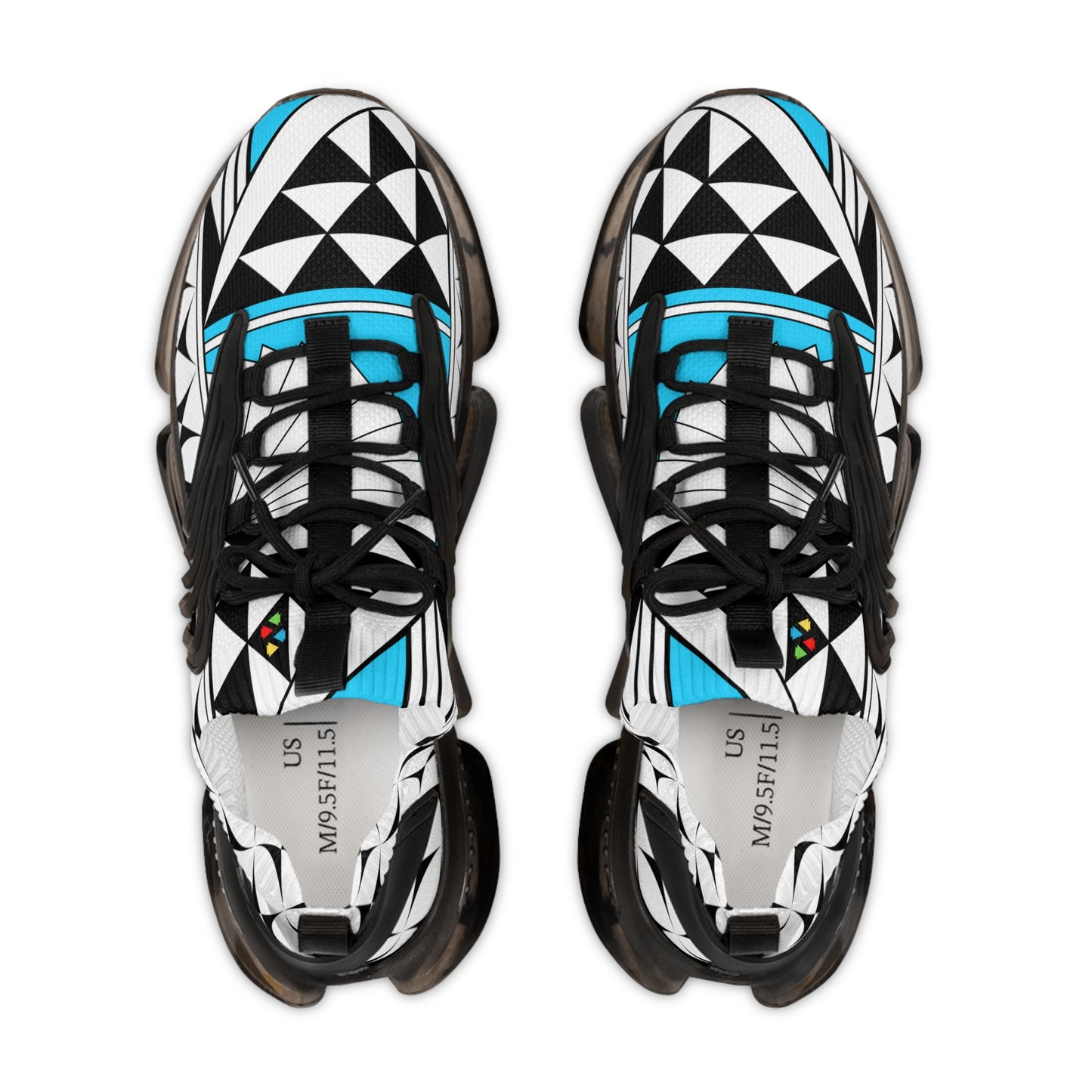 Southwest Sunrise in Turquoise Men's Mesh Sneakers