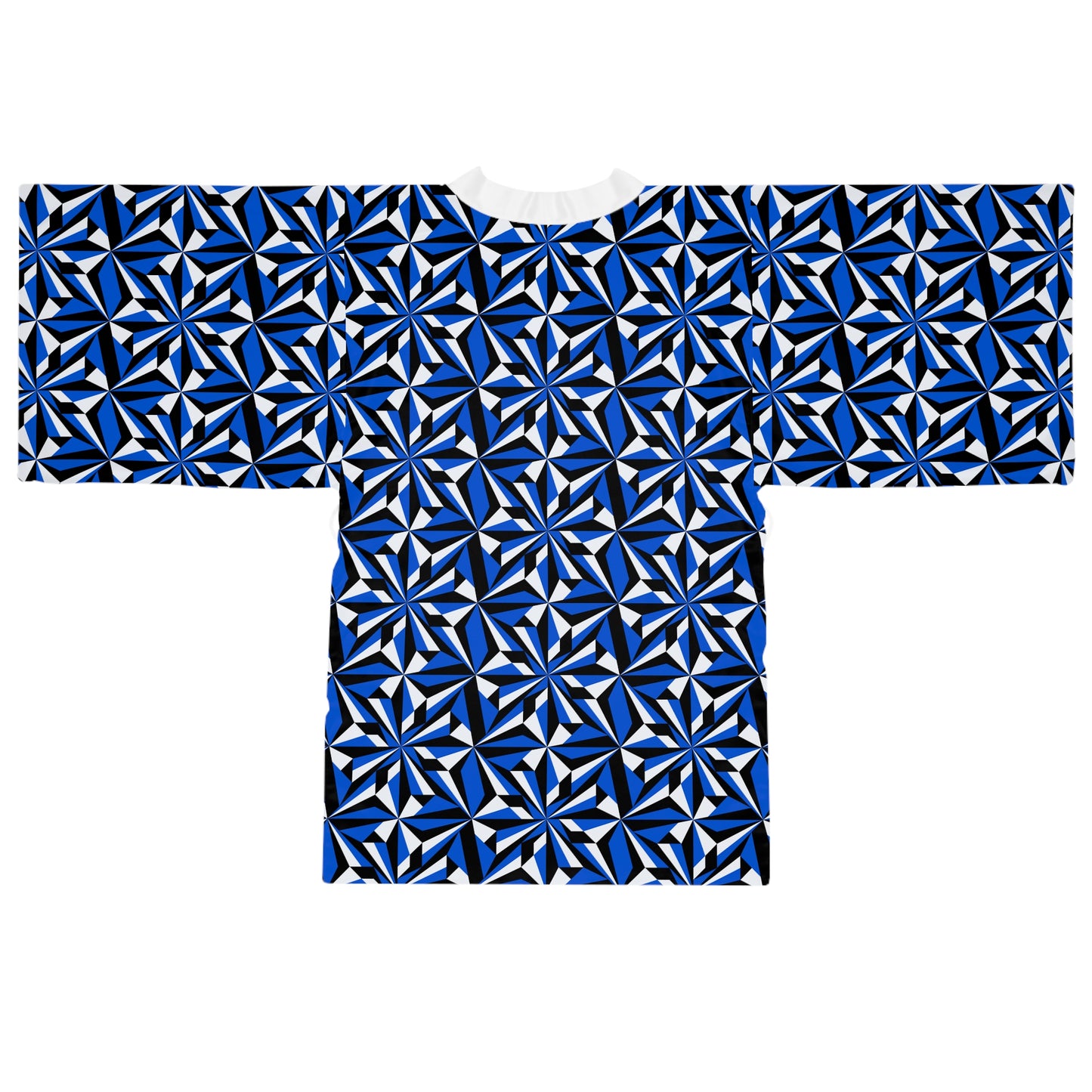 Desert Flowers in Blue Kimono Robe – Where Comfort Meets Native Grace