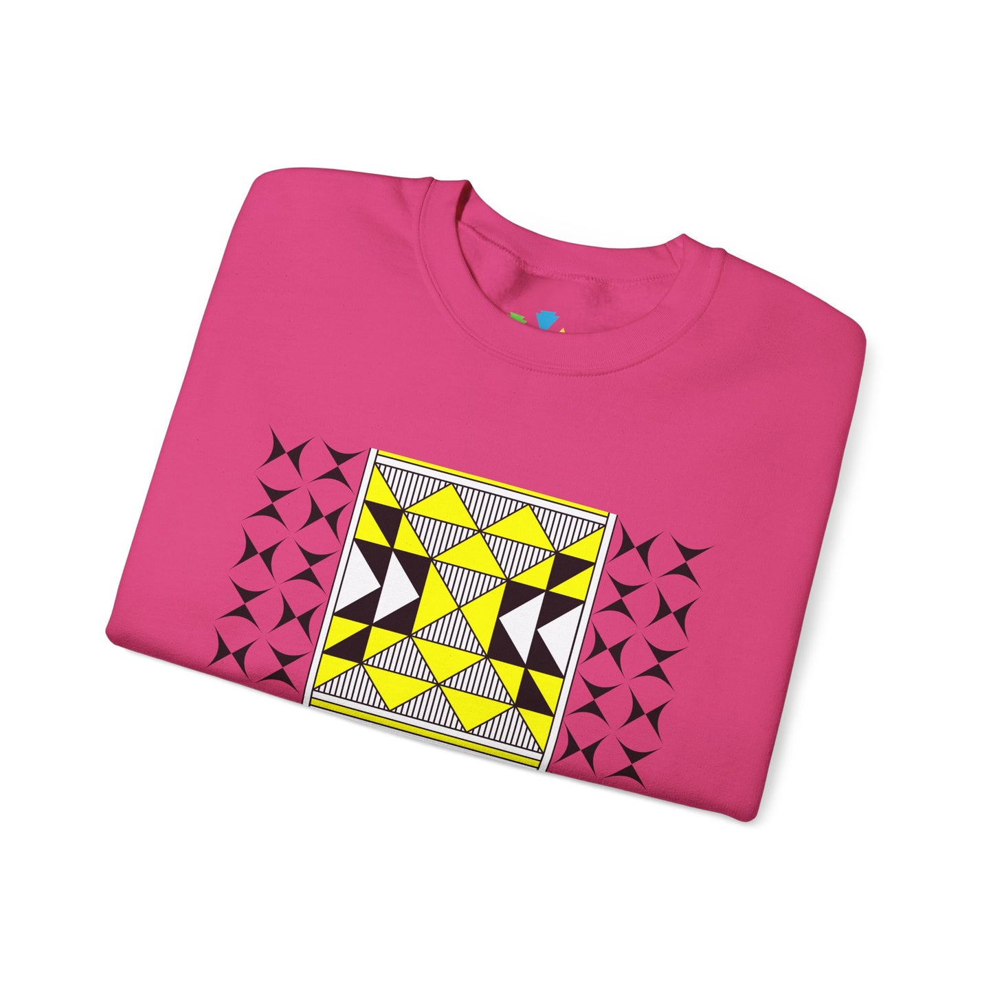 Sacred Mountains in Yellow Unisex Sweatshirt