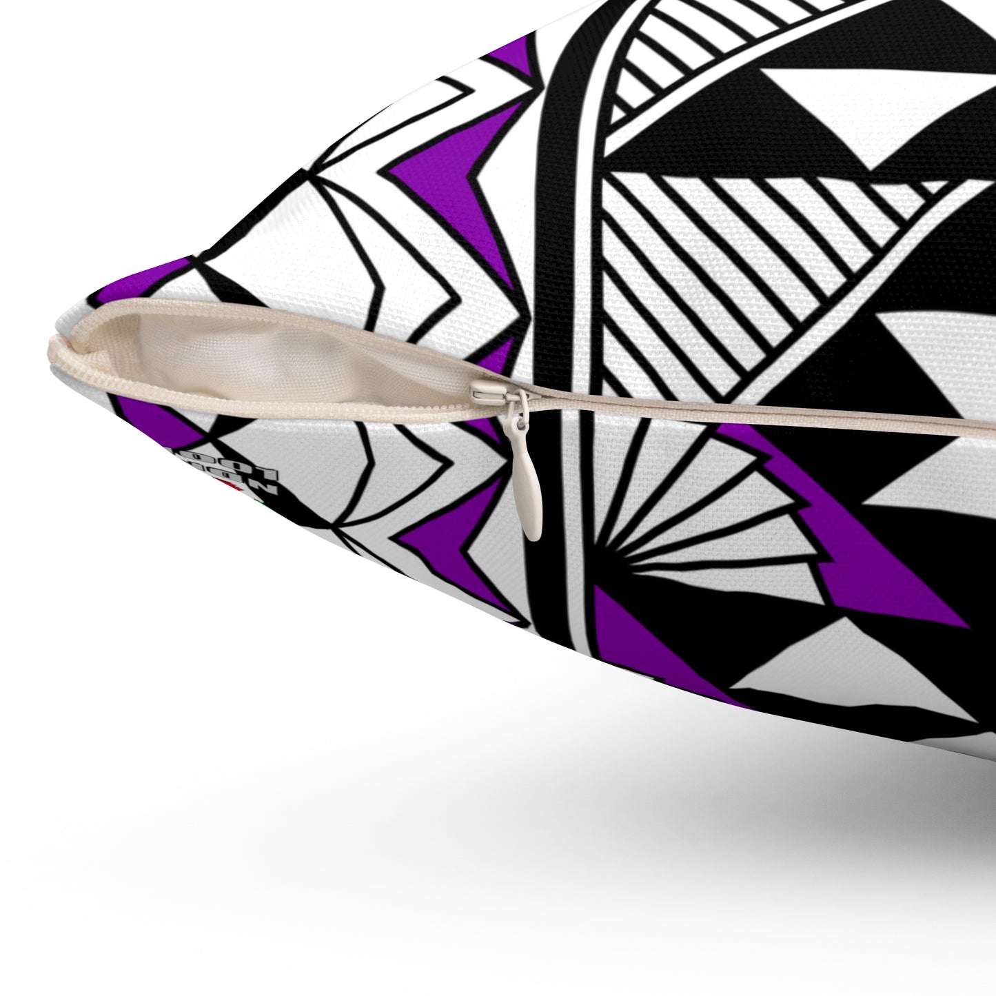 Sun and Rain in Purple Spun Polyester Square Pillow