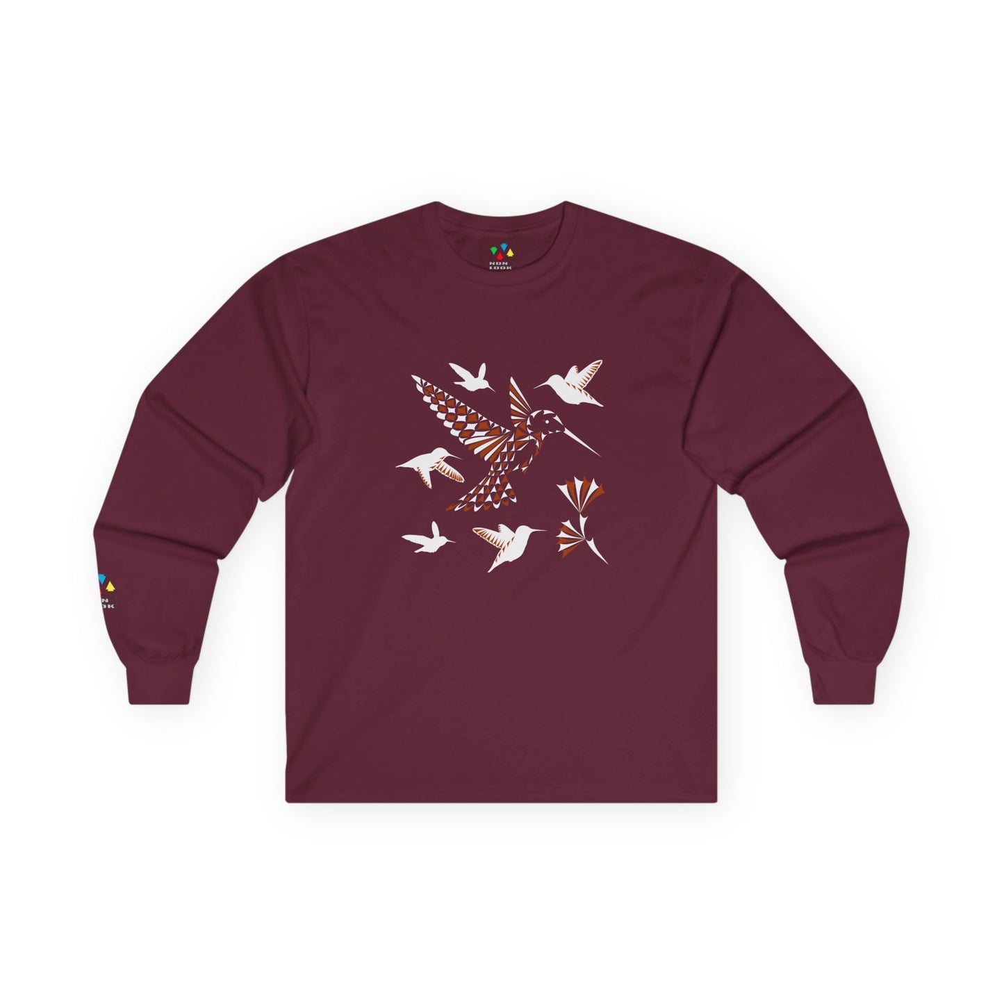 Hummingbird Blessing in Rust Unisex Long Sleeve Tee