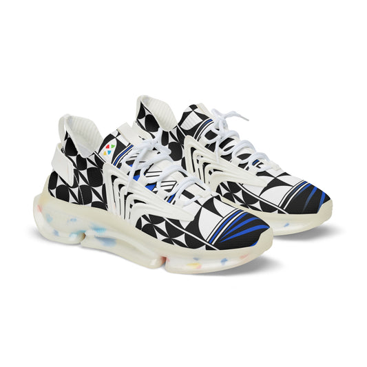 Feather Blessing in Blue Men's Mesh Sneakers