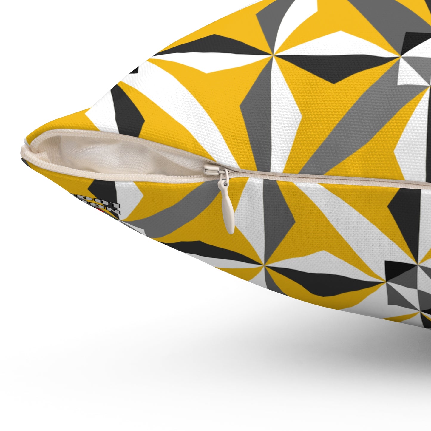 Morning Star in Yellow Square Pillow