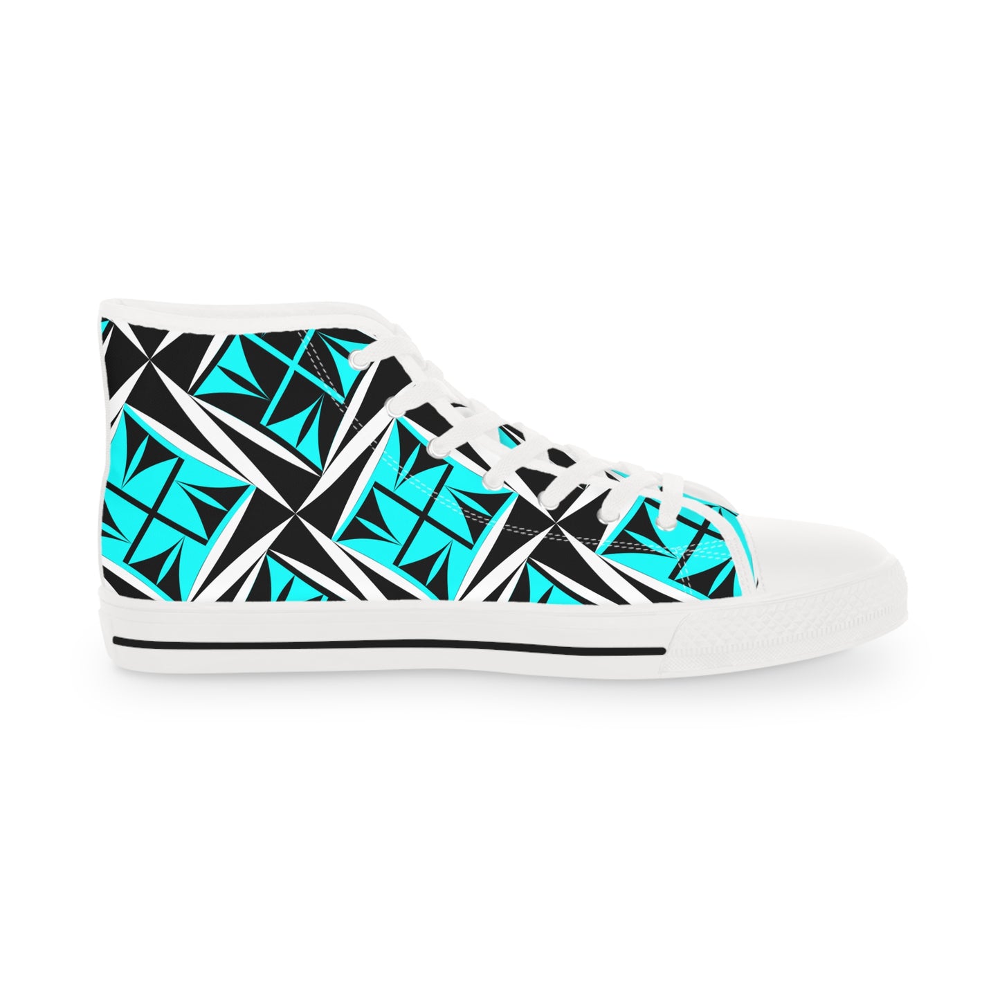 Sacred Winds in Turquoise High Top Sneakers