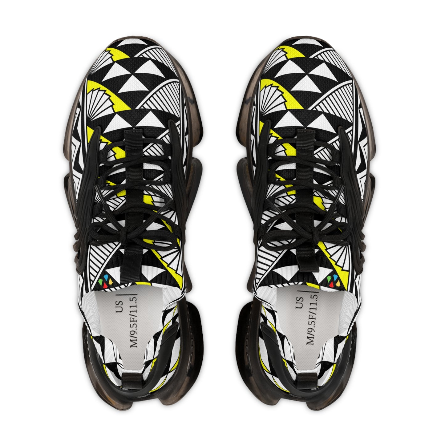 Sun and Rain in Yellow Men's Mesh Sneakers
