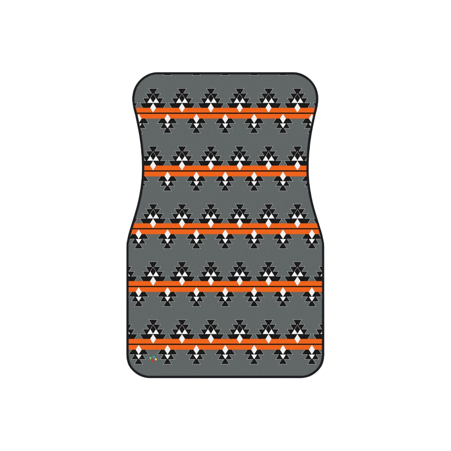 Orange Native Woven Stories Car Mats (Set of 4)