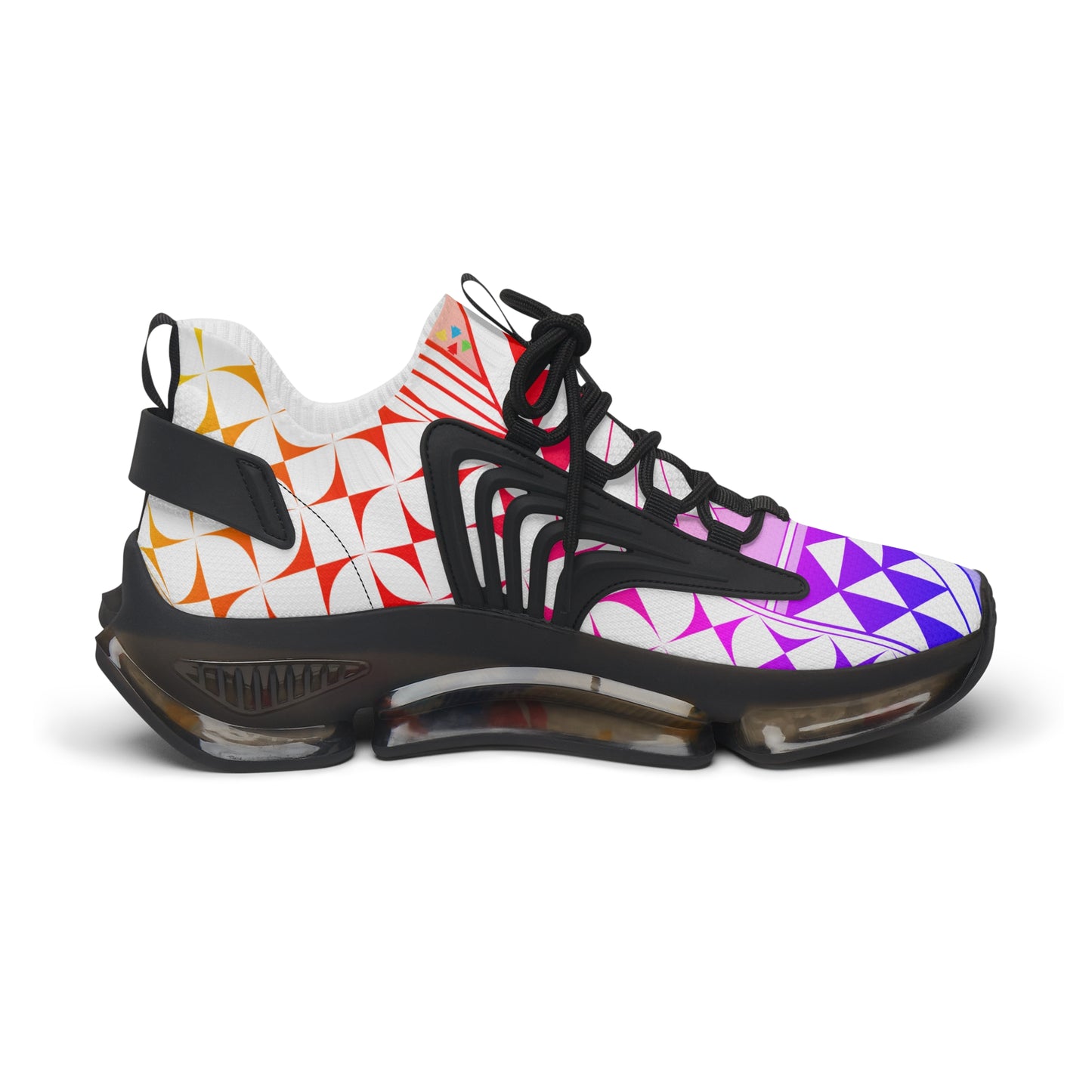 Rainbow Sunrise Women's Mesh Sneakers