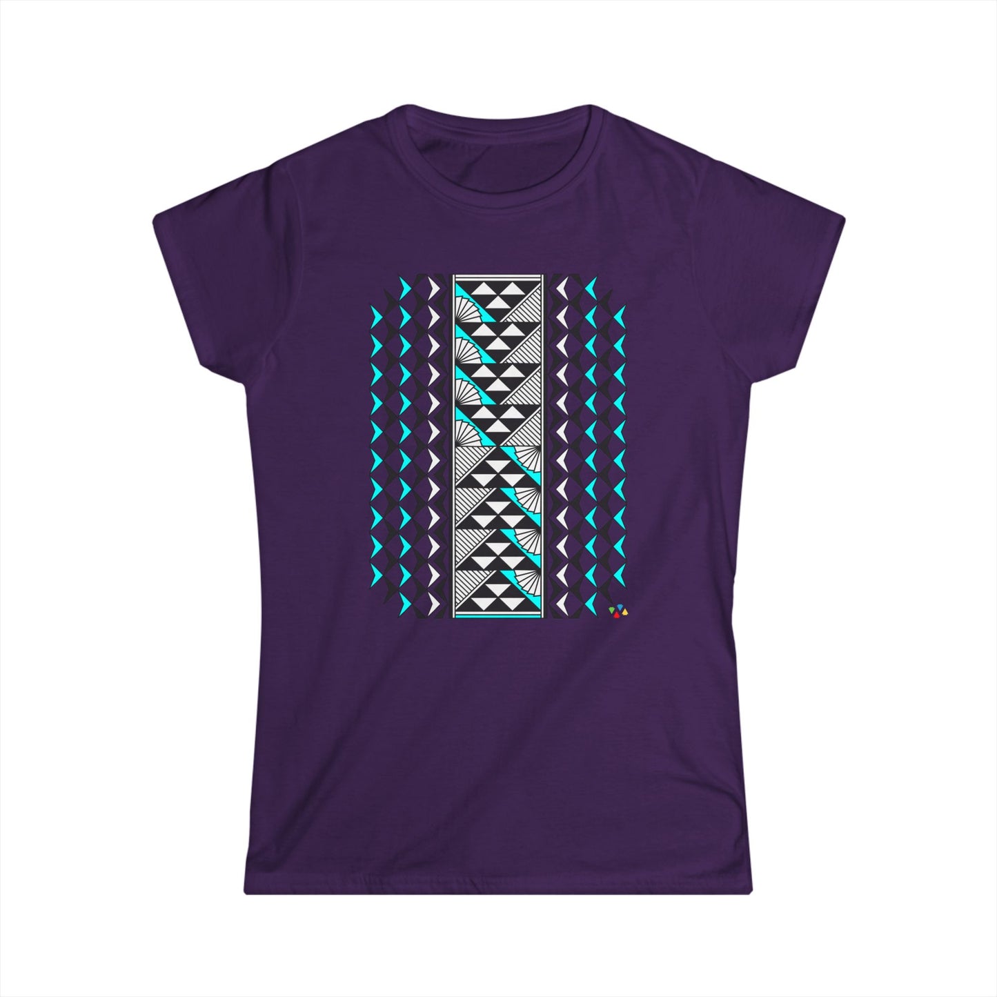 Turquoise Southwest Sun and Rain Women's Softstyle Tee