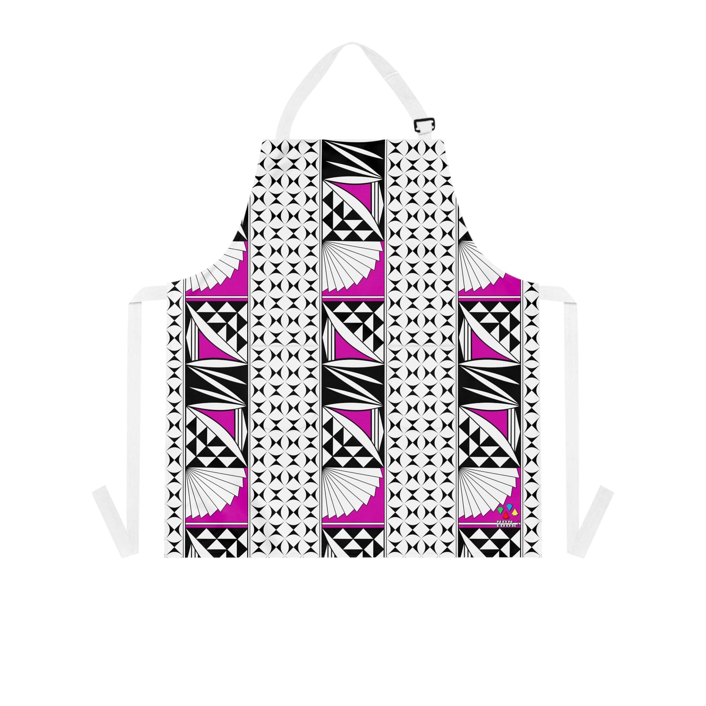 Southwest Sunrise 3 Row Pink Two Pocket Apron