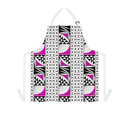 Southwest Sunrise 3 Row Pink Two Pocket Apron