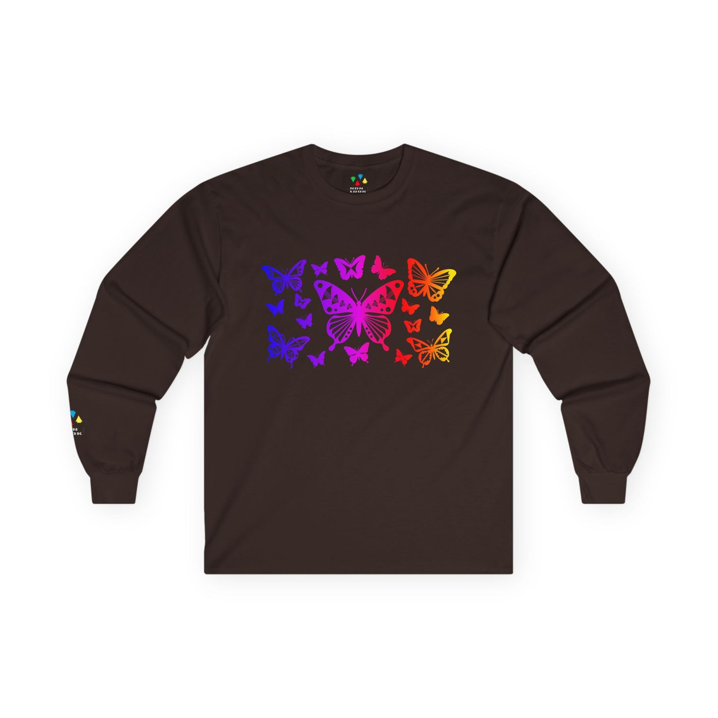 Rainbow Butterfly Dance Unisex Long Sleeve Tee