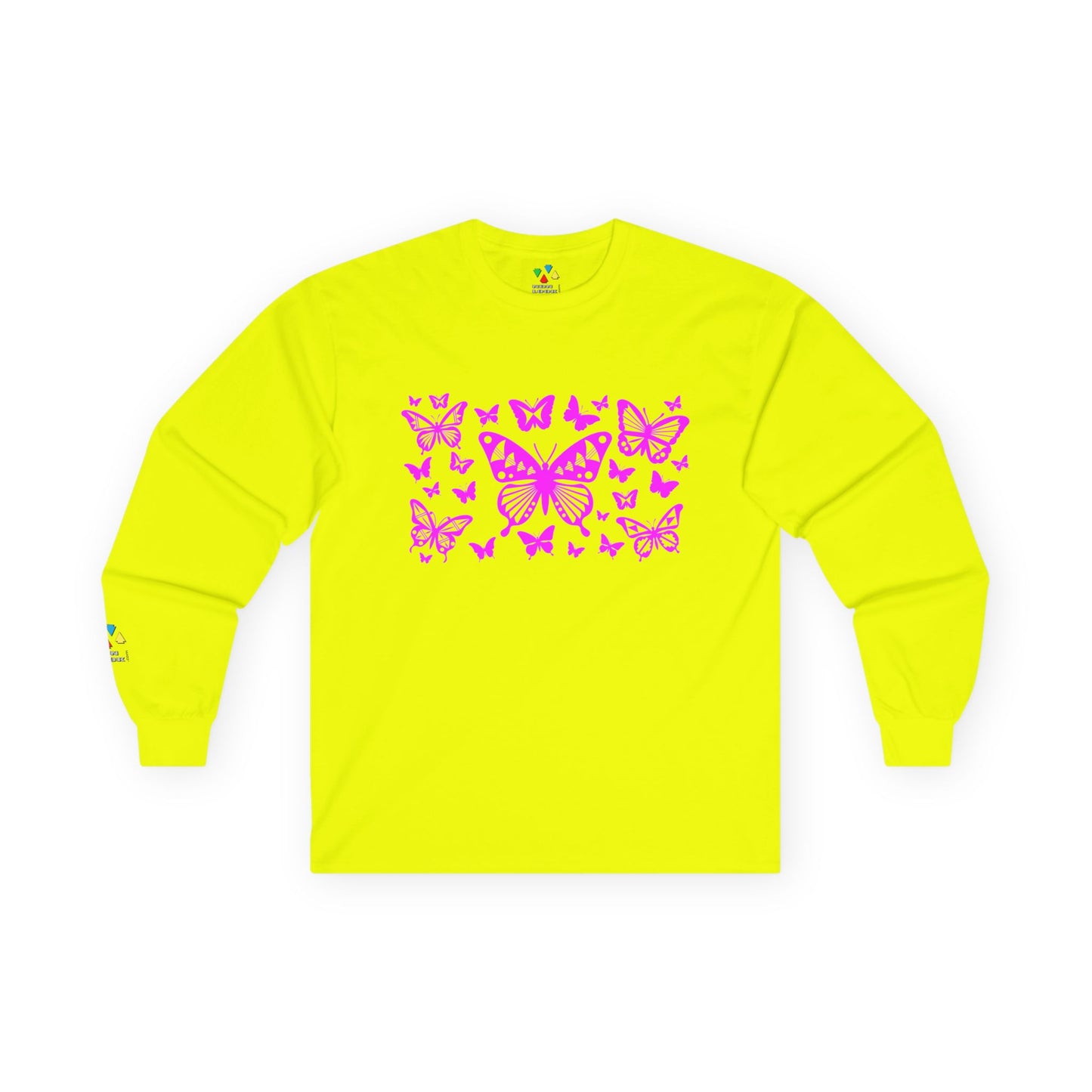 Butterfly Dance in Pink Unisex Long Sleeve Tee