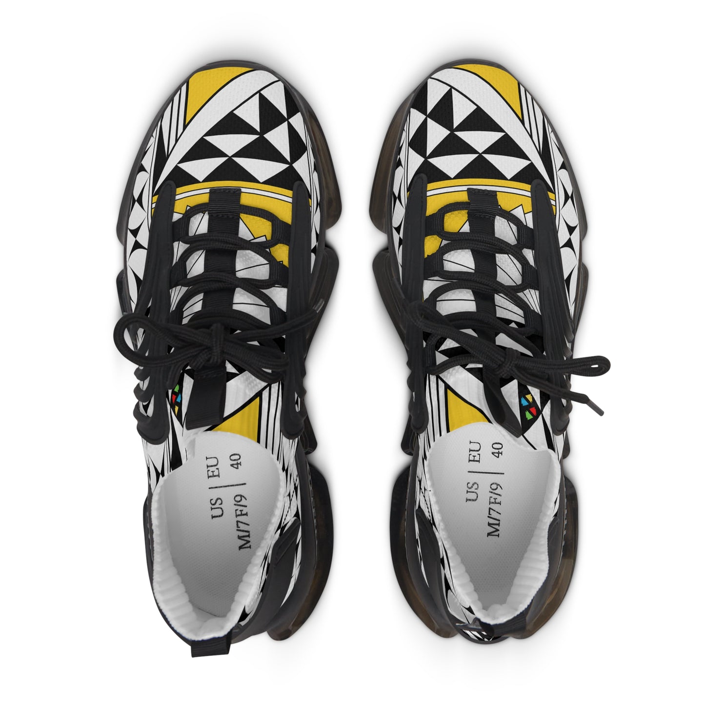 Southwest Sunrise in Yellow Women's Mesh Sneakers
