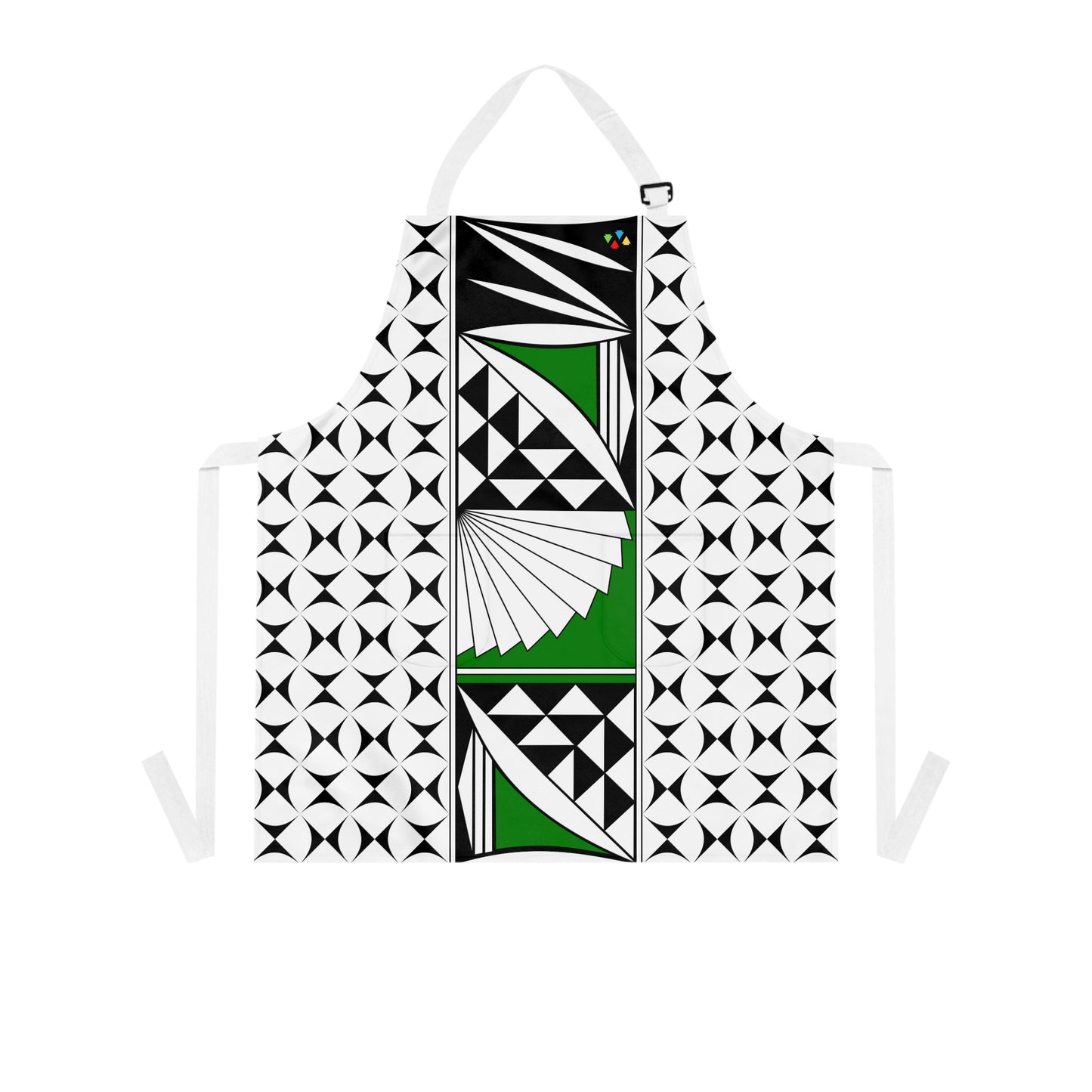 Green Southwest Sunrise Two Pocket Apron