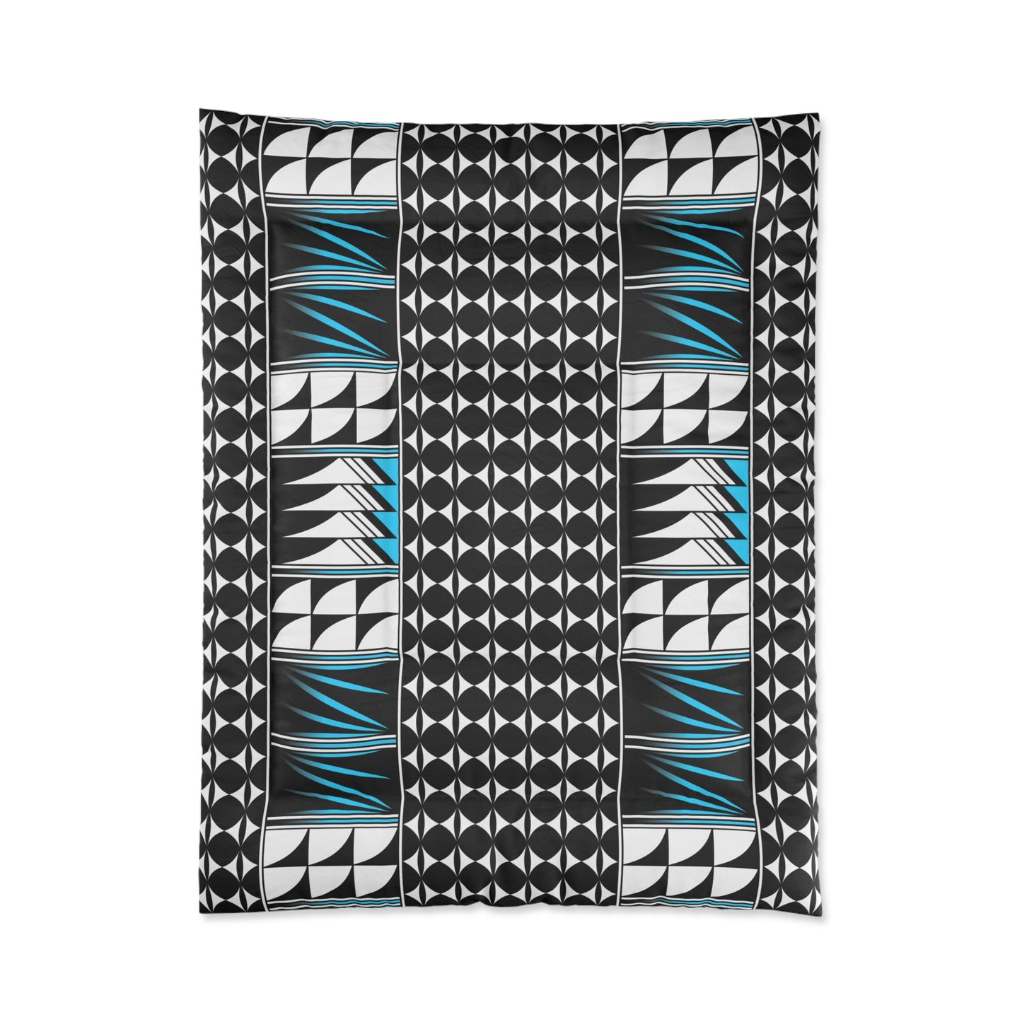Southwest Feather Blessing in Turquoise Comforter