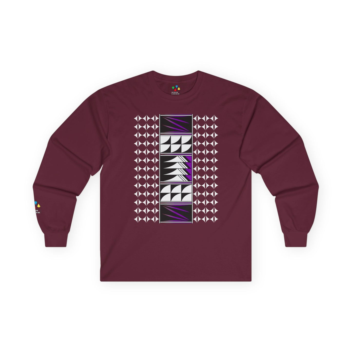 Feather Blessings in Purple Unisex Long Sleeve Tee