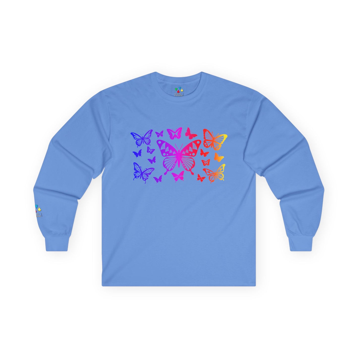 Rainbow Butterfly Dance Unisex Long Sleeve Tee
