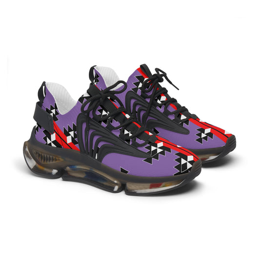 Native Stories in Purple Women's Mesh Sneakers