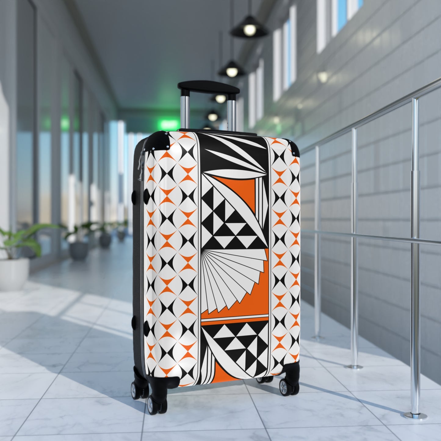 Orange Southwest Sunrise Suitcases