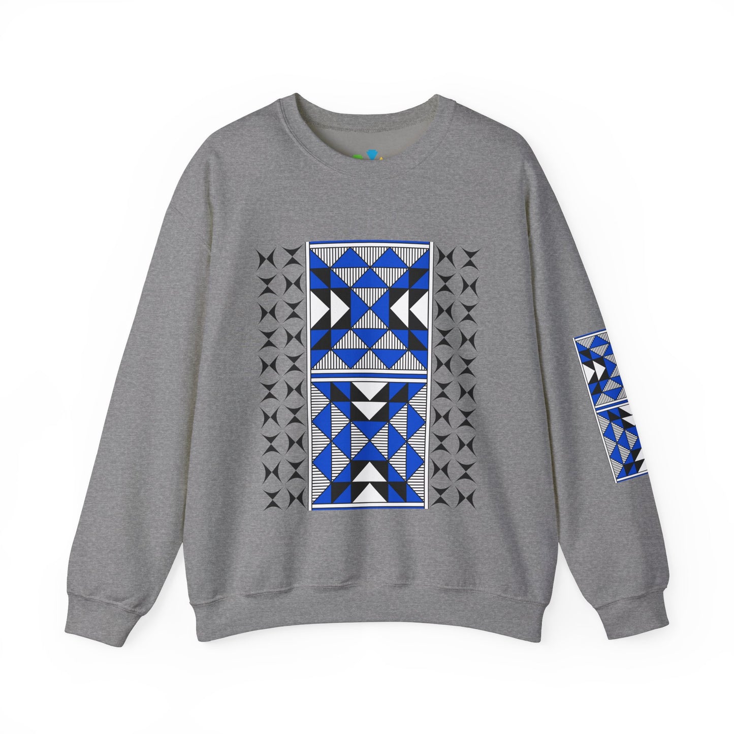 Sacred Mountains in Blue Unisex Sweatshirt